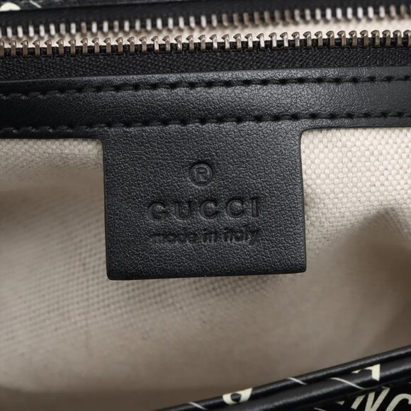 Gucci x Balenciaga GG Marmont Leather Chain Shoulder Bag – Black - Picture 8 of 9